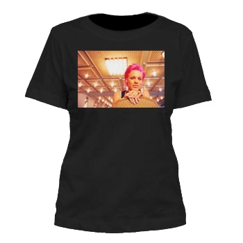 Pink Women's Cut T-Shirt