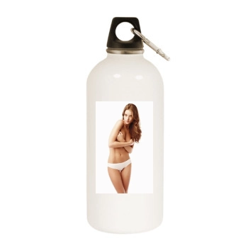 Rosie Huntington-Whiteley White Water Bottle With Carabiner