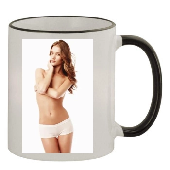 Rosie Huntington-Whiteley 11oz Colored Rim & Handle Mug