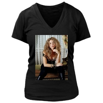 Shakira Women's Deep V-Neck TShirt