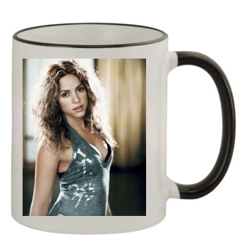 Shakira 11oz Colored Rim & Handle Mug