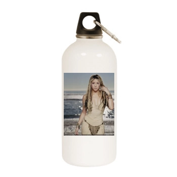 Shakira White Water Bottle With Carabiner