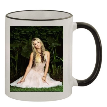 Shakira 11oz Colored Rim & Handle Mug