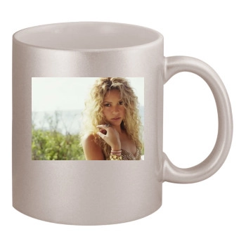 Shakira 11oz Metallic Silver Mug