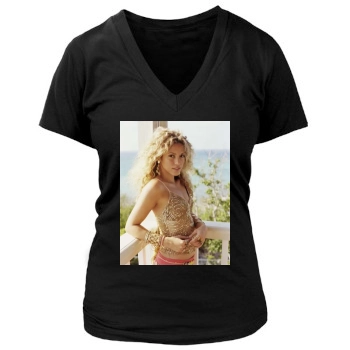 Shakira Women's Deep V-Neck TShirt