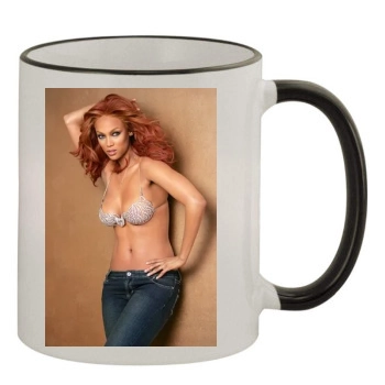 Tyra Banks 11oz Colored Rim & Handle Mug