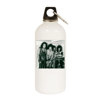 KISS White Water Bottle With Carabiner