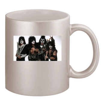 KISS 11oz Metallic Silver Mug