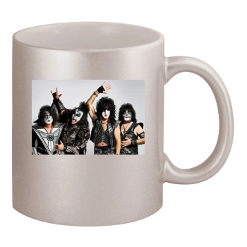 KISS 11oz Metallic Silver Mug