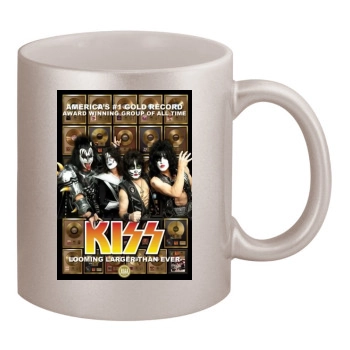 KISS 11oz Metallic Silver Mug