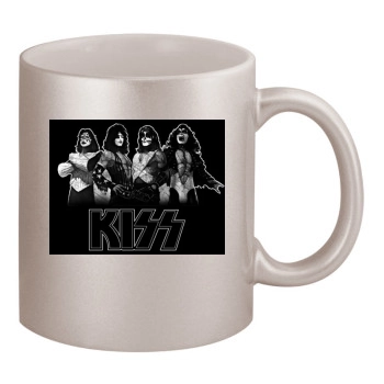 KISS 11oz Metallic Silver Mug