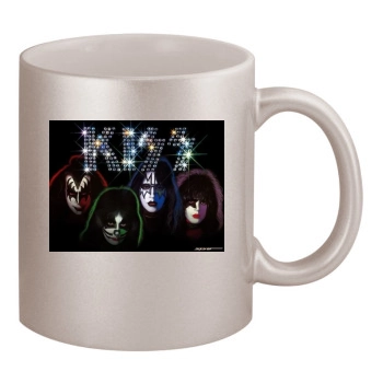 KISS 11oz Metallic Silver Mug