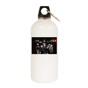 KISS White Water Bottle With Carabiner