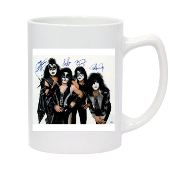 KISS 14oz White Statesman Mug