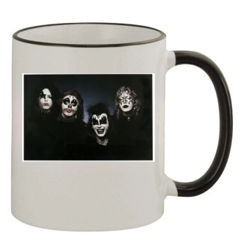 KISS 11oz Colored Rim & Handle Mug