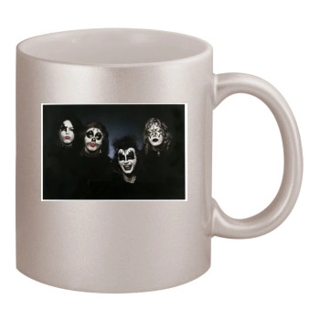 KISS 11oz Metallic Silver Mug