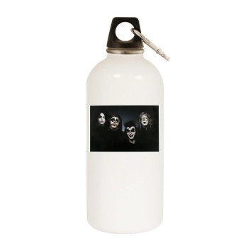 KISS White Water Bottle With Carabiner