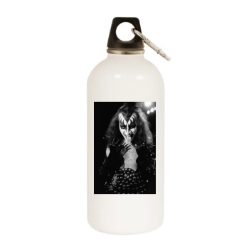 KISS White Water Bottle With Carabiner