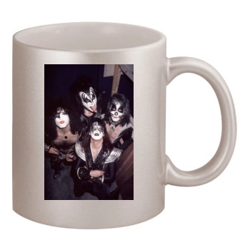 KISS 11oz Metallic Silver Mug