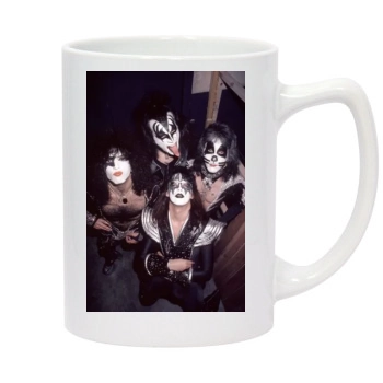 KISS 14oz White Statesman Mug