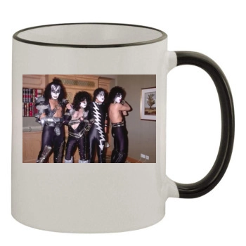 KISS 11oz Colored Rim & Handle Mug