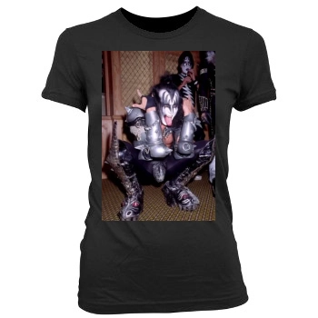 KISS Women's Junior Cut Crewneck T-Shirt