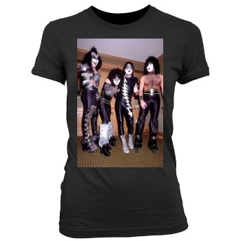 KISS Women's Junior Cut Crewneck T-Shirt