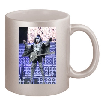 KISS 11oz Metallic Silver Mug