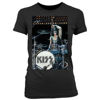 KISS Women's Junior Cut Crewneck T-Shirt