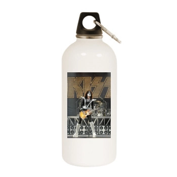 KISS White Water Bottle With Carabiner