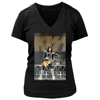 KISS Women's Deep V-Neck TShirt