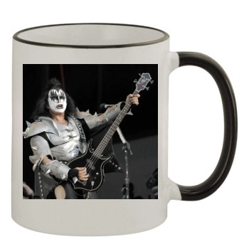 KISS 11oz Colored Rim & Handle Mug