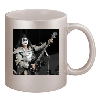 KISS 11oz Metallic Silver Mug