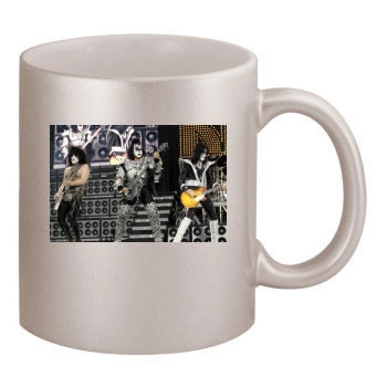 KISS 11oz Metallic Silver Mug