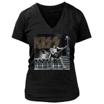 KISS Women's Deep V-Neck TShirt