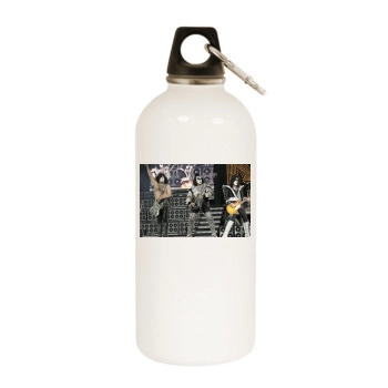 KISS White Water Bottle With Carabiner