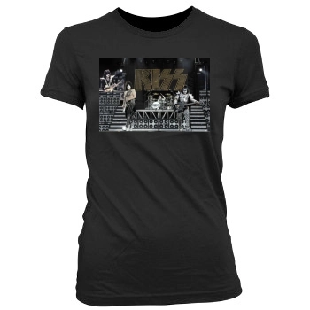 KISS Women's Junior Cut Crewneck T-Shirt