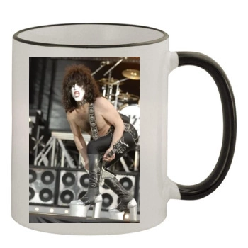 KISS 11oz Colored Rim & Handle Mug