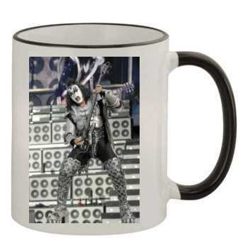 KISS 11oz Colored Rim & Handle Mug