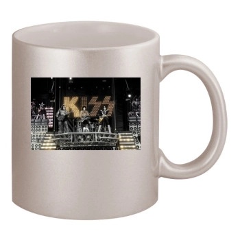 KISS 11oz Metallic Silver Mug