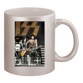 KISS 11oz Metallic Silver Mug