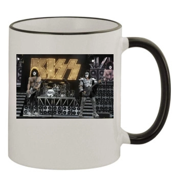 KISS 11oz Colored Rim & Handle Mug