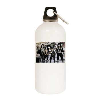 KISS White Water Bottle With Carabiner