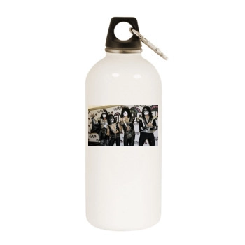 KISS White Water Bottle With Carabiner