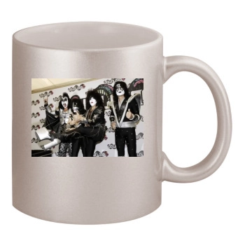 KISS 11oz Metallic Silver Mug