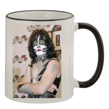 KISS 11oz Colored Rim & Handle Mug