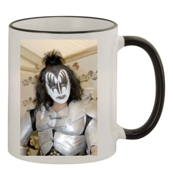 KISS 11oz Colored Rim & Handle Mug