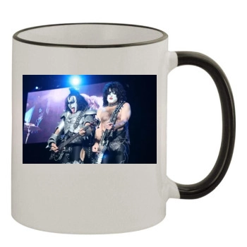 KISS 11oz Colored Rim & Handle Mug