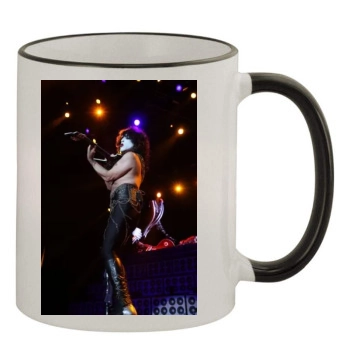 KISS 11oz Colored Rim & Handle Mug