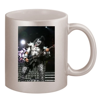 KISS 11oz Metallic Silver Mug